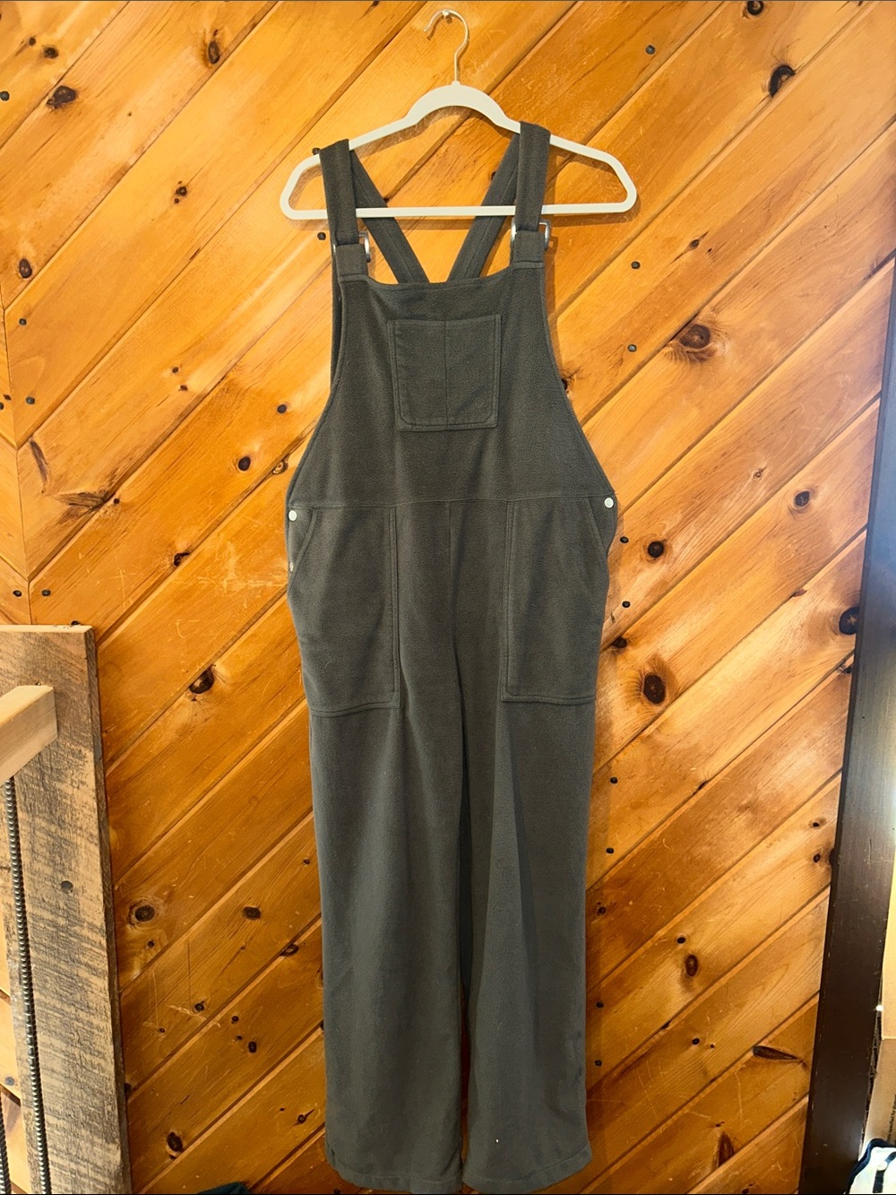 Sahalie Butter Fleece Gray Jumpsuit overalls